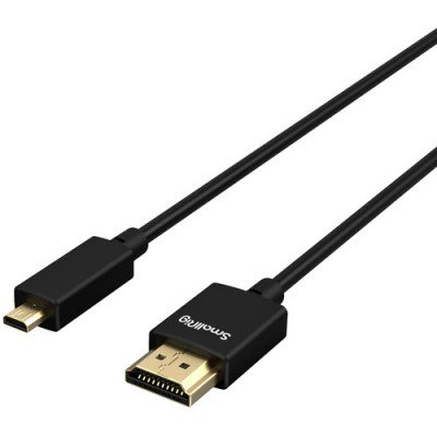 Кабель HDMI - Micro HDMI SmallRig 3043b Ultra Slim 4K Data Cable (D to A) 55 см, код: 1435 Кабель HDMI - Micro HDMI SmallRig 3043b Ultra Slim 4K Data Cable (D to A) 55 см, код: 1435