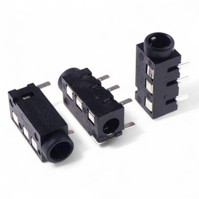 Разъем JACK 3.5 мм TRRS (SMD) - 4pin на плату, код: 1504