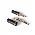 Роз'єм - штекер mini Jack TRRS 4 pin 3.5 mm AVSSZ SP96, код: 1504 Роз'єм - штекер mini Jack TRRS 4 pin 3.5 mm AVSSZ SP96, код: 1504