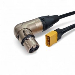 Кабель питания XLR 4 pin (угловой) — XT60 Кабель питания XLR 4 pin (угловой) — XT60