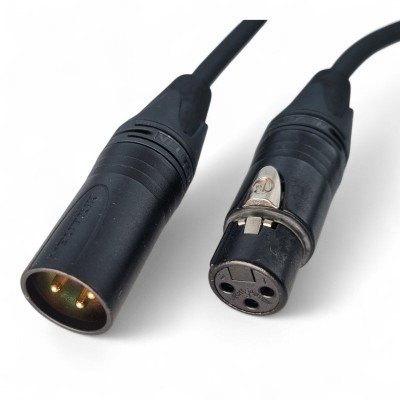 Мікрофонний кабель Canare XLR f - XLR m (EC01-B) - 1м, код: 1577