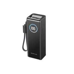 Павербанк EcoFlow RAPID Power Bank з кабелями 25000mAh чорний Павербанк EcoFlow RAPID Power Bank з кабелями 25000mAh чорний