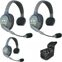 Комплект інтеркому Eartec UltraLITE 3S (3 абоненти з гарнітурами)