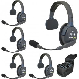 Комплект інтеркому Eartec UltraLITE 5S (5 абонентів з гарнітурами) Комплект інтеркому Eartec UltraLITE 5S (5 абонентів з гарнітурами)