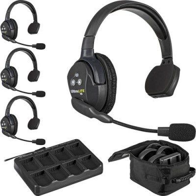 Комплект интеркома Eartec UltraLITE 4S (4 абонента с гарнитурами), код: 1534