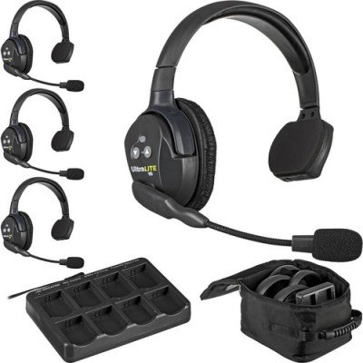 Комплект інтеркому Eartec UltraLITE 4S (4 абоненти з гарнітурами), код: 1534 Комплект інтеркому Eartec UltraLITE 4S (4 абоненти з гарнітурами), код: 1534