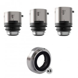 Оптика BLAZAR LENS Remus 45/65/100mm T2.0 Full-Frame 1.5x Anamorphic 3-Lens (ARRI PL/Canon EF, Blue Flare)