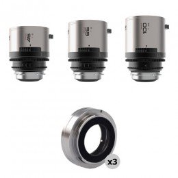 Оптика BLAZAR LENS Remus 45/65/100mm T2.0 Full-Frame 1.5x Anamorphic 3-Lens (ARRI PL/Canon EF, Blue Flare)