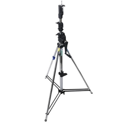 Стойка для освещения Kupo 483T 3 Sct. Wind-Up Stand W/ Auto Self-Locking Device (Silver), код: 1281