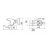 Зажим - супер клемп Kupo KCP-700B / SUPER CONVI CLAMP (BLACK), код: 1215 Зажим - супер клемп Kupo KCP-700B / SUPER CONVI CLAMP (BLACK), код: 1215